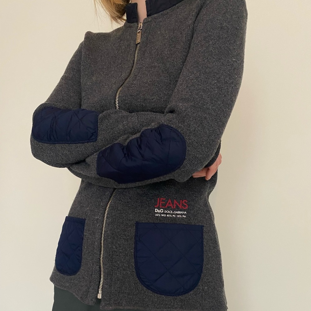 Dolce & Gabbana wool acrylic zip up